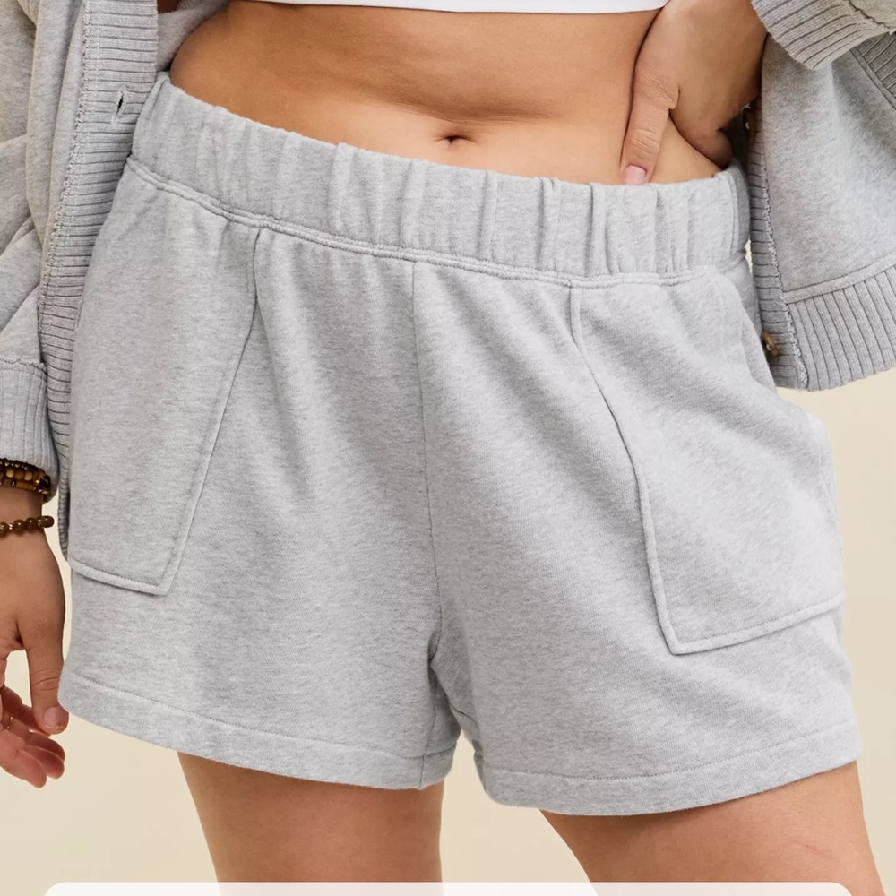 Aerie Light Gray Athletic Shorts